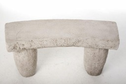 Rackhams Curved Stone Garden Bench Seat Fine Detailed 45 cm Tall 130 kg - thumbnail 3
