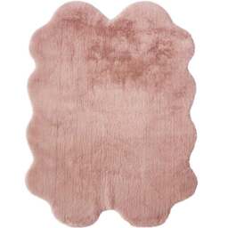 Rackhams Luxury Pink Faux Fur Rug - 105X140 cm - thumbnail 1