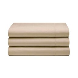 Rackhams 400 Thread Count Egyptian Cotton Flat Sheet - Cream - Cream - Superking - 100% Egyptian Cotton - thumbnail 3