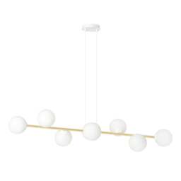 Rackhams GRAVITY  Pendant lamp 8 x E14 White, Gold with White Shade - thumbnail 1