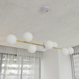 Rackhams GRAVITY  Pendant lamp 8 x E14 White, Gold with White Shade - thumbnail 6
