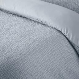 Rackhams Crinkle Seersucker Duvet Cover Set Blue - Super King - Blue - thumbnail 3