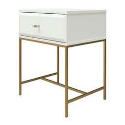 Rackhams Effie Nightstand with 1 Drawer White - White - thumbnail 5