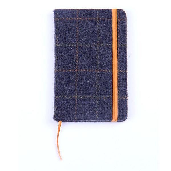 Rackhams Tweed Covered Lined Notebook - Blue Box Tweed - image 1