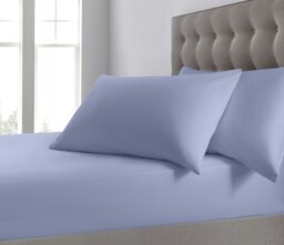 Rackhams Plain Dyed Cotton Blend Fitted Sheet - Red - Super King - thumbnail 3