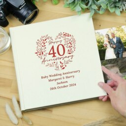 Rackhams Personalised 40th Ruby Wedding Anniversary Photo Album - thumbnail 4