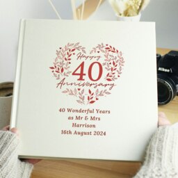Rackhams Personalised 40th Ruby Wedding Anniversary Photo Album - thumbnail 2