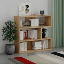 Rackhams Molly Modern Compact Bookcase Display Unit No.1 89cm - White - thumbnail 4