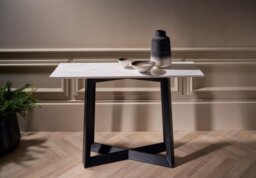 Rackhams Large Console Tables - Natural Black Oak - thumbnail 4