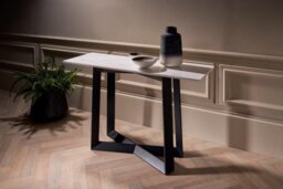 Rackhams Large Console Tables - Natural Black Oak - thumbnail 5