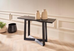 Rackhams Large Console Tables - Natural Black Oak - thumbnail 3