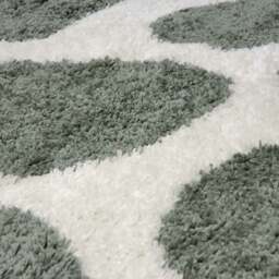 Rackhams Moodi Shaggy Green Erosan Rug - 80X150 cm - thumbnail 3