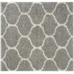 Rackhams Moroccan Grey Shaggy Rug - 610 - 120X120 cm - thumbnail 1