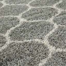 Rackhams Moroccan Grey Shaggy Rug - 610 - 120X120 cm - thumbnail 3