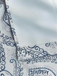 Rackhams Victoria Room Darkening Ring Top Curtains - Mid Blue - 168cm width x 137cm drop - thumbnail 4