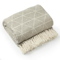 "Rackhams Zahra Natural Throw - 90x100""" - thumbnail 1