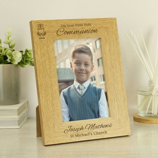 Rackhams Personalised Holy Communion 6x4 Photo Frame - image 1