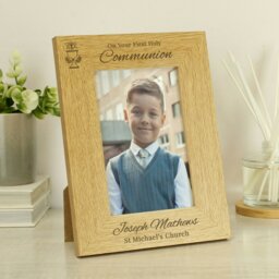 Rackhams Personalised Holy Communion 6x4 Photo Frame