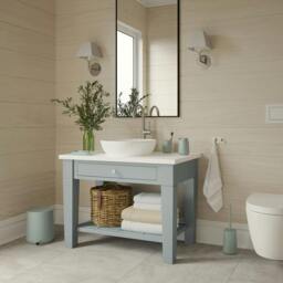 Rackhams Eucalyptus Plastic Freestanding Toilet Brush and Holder - thumbnail 3