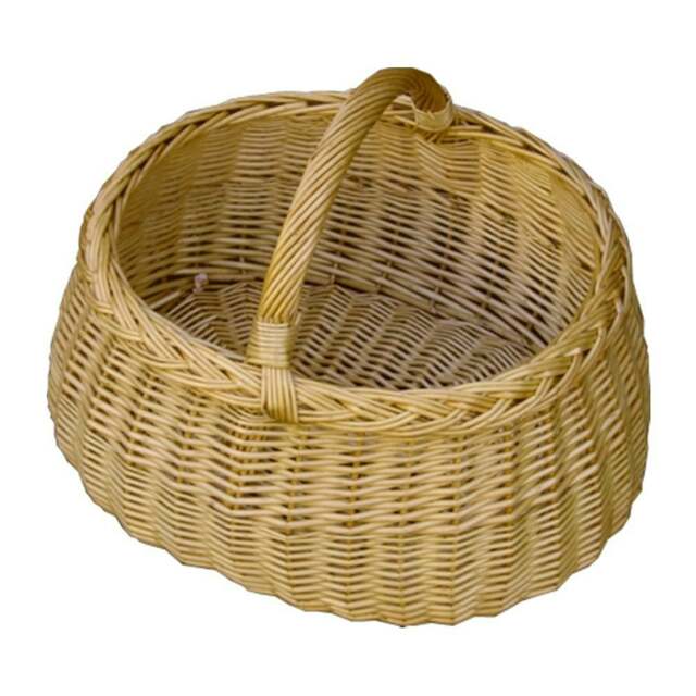 Rackhams Deluxe Car Wicker Shopping Basket