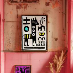 Rackhams The Zebra: Balance Artwork -  Framing Options Available - White - A3 - Framed Print - thumbnail 2