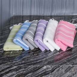 Rackhams Trendy Cotton Hammam Hand Towel - Smoke - thumbnail 5