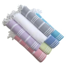 Rackhams Trendy Cotton Hammam Hand Towel - Smoke - thumbnail 6