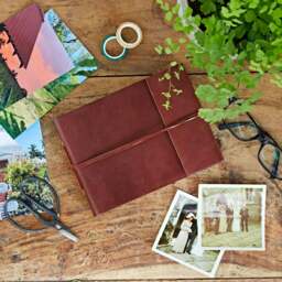 Rackhams Distressed Leather Photo Album - Large - thumbnail 3