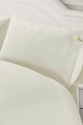Rackhams Egyptian Cotton Duvet Cover Set 400 Thread Count - White - Double - Duvet Cover Set - thumbnail 3