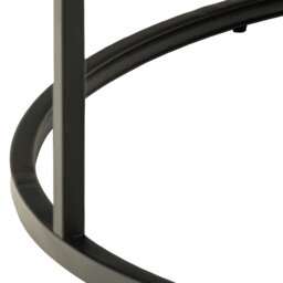Rackhams Spiro Coffee Table with Black Marble Melamine Top & Black Legs - 1 - Black - Black - thumbnail 6