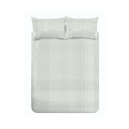Rackhams Bamford Gingham Check Reversible Duvet Cover Set Green - Double - Green - thumbnail 5