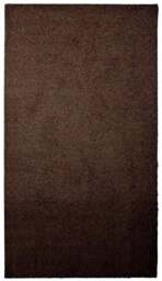 Rackhams Fiji Chocolate Brown Washable Solid Shaggy Rug - 100X150 cm - thumbnail 2