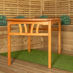 Rackhams Kapalua 4 Seater Rectangular Outdoor Wooden Slatted Top Dining Table - thumbnail 2