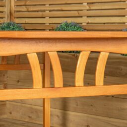 Rackhams Kapalua 4 Seater Rectangular Outdoor Wooden Slatted Top Dining Table - thumbnail 6