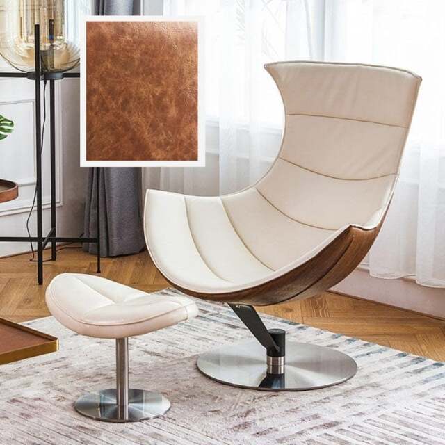 Rackhams Russell Lobster Chair, With Ottoman, Walnut Texture, Armchair - Texture B - image 1