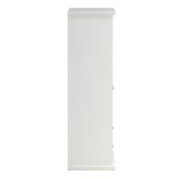 Rackhams Paris Wardrobe with 4 Doors and 2 Drawers in White - White - Malemine - 1 - thumbnail 4