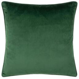 Rackhams Classic Piped Velvet Reindeer Cushion Cover - Green - 43cm x 43cm - Green - 100% Polyester - thumbnail 3