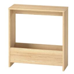 Rackhams Slim Side Table Storage Small Space Sofa End Table Bedside Living Room - White - thumbnail 3