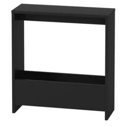 Rackhams Slim Side Table Storage Small Space Sofa End Table Bedside Living Room - White - thumbnail 4