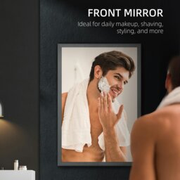 Rackhams Wall Mounted Bathroom Cabinet with Mirror and Storage Shelves - Bathroom cabinet with mirror - 1 - 40W x 12D x 60H cm - thumbnail 4