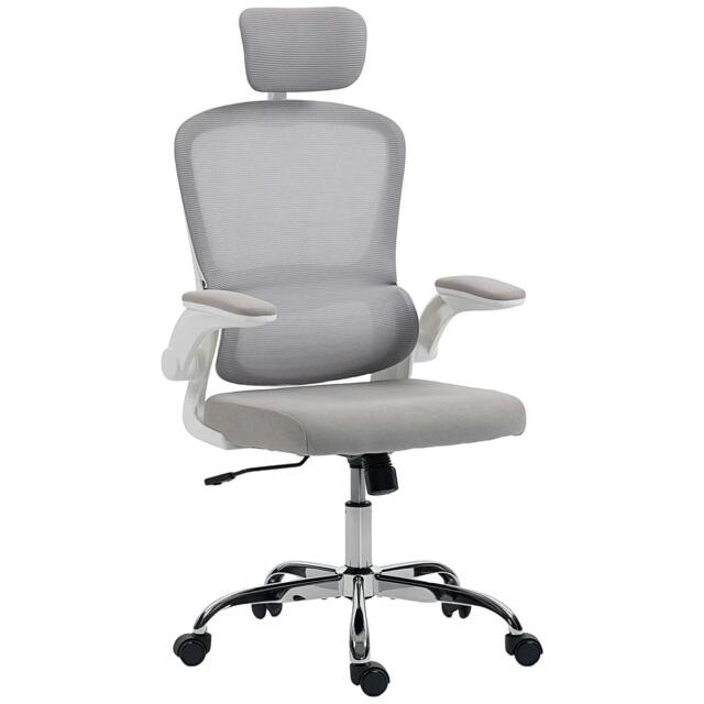 Rackhams Mesh Back Office Chair, with Lumbar Support - Grey