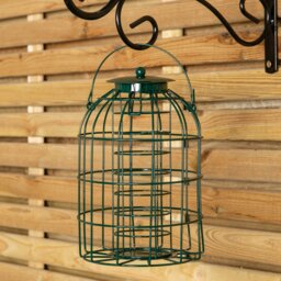 Rackhams Pack of 2 Samuel Alexander Metal Hanging Bird Fat Ball Feeder with Squirrel Guard & Pack of 6 Suet Fat Balls - thumbnail 4