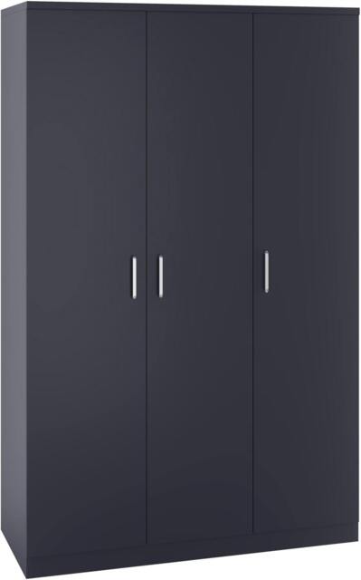 Rackhams Dakota 3 Door Triple Wardrobe - Dark Grey - image 1