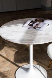 Rackhams Swan Circular Dining Table - Large - Dark Chrome - Clear Glass - thumbnail 4