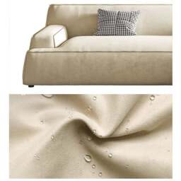 Rackhams Isaac Three Seater, Four Seater, Five Seater Sofa, Modular Sofa, Leathaire - Three Seater 310cm - Beige - thumbnail 4