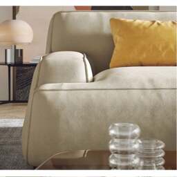 Rackhams Isaac Three Seater, Four Seater, Five Seater Sofa, Modular Sofa, Leathaire - Three Seater 310cm - Beige - thumbnail 5