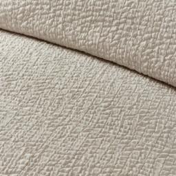 Rackhams Crinkle Seersucker Natural Duvet Cover Set - Single - thumbnail 4