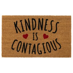 Rackhams Eco-Friendly Latex Backed Coir Entrance Doormat, 45x75cm - Kindness - thumbnail 2