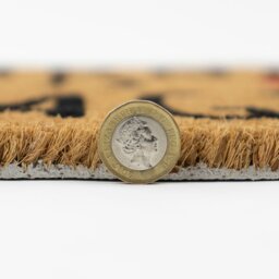 Rackhams Eco-Friendly Latex Backed Coir Entrance Doormat, 45x75cm - Kindness - thumbnail 5