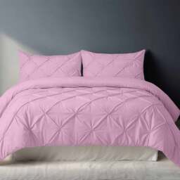 Rackhams Pintuck Pinch Pleated Polycotton Duvet Cover And Pillowcase/s Set Bed Linen - Silver - Single - thumbnail 6